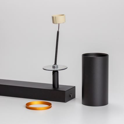 Brilagi - Faretto LED dimmerabile SELE 2xGU10/6,5W/230V 2700-6500K nero/oro