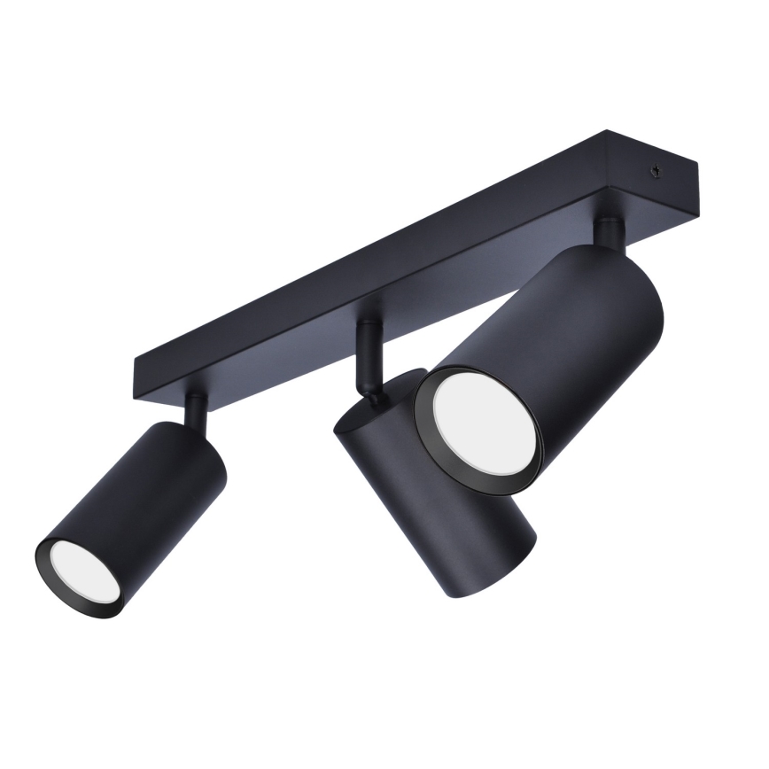 Brilagi - Faretto LED RGBW dimmerabile SELE 3xGU10/4,8W/230V 3000K nero + telecomando