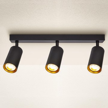 Brilagi - Faretto LED dimmerabile SELE 3xGU10/6,5W/230V 2700-6500K nero/oro