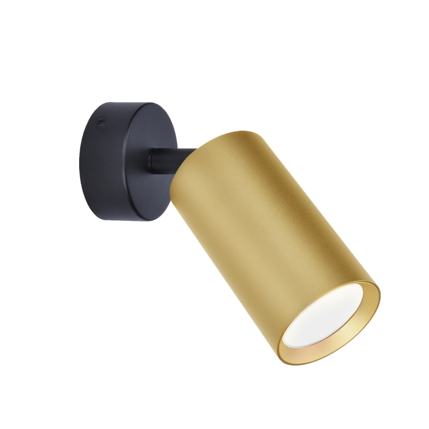 Brilagi - Faretto LED RGBW dimmerabile SELE GOLDEN 1xGU10/4,8W/230V 3000K nero/oro + telecomando