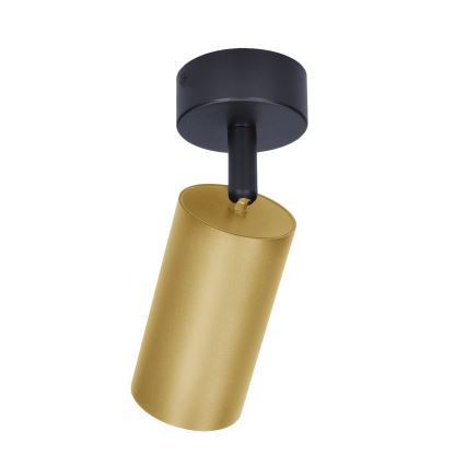 Brilagi - Faretto LED RGBW dimmerabile SELE GOLDEN 1xGU10/4,8W/230V 3000K nero/oro + telecomando