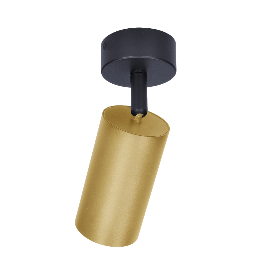 Brilagi - Faretto LED RGBW dimmerabile SELE GOLDEN 1xGU10/4,8W/230V 3000K nero/oro + telecomando