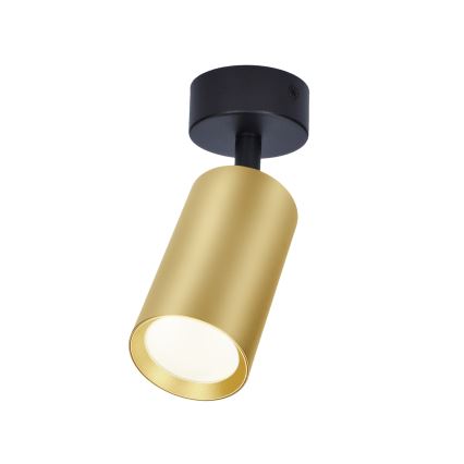 Brilagi - Faretto LED RGBW dimmerabile SELE GOLDEN 1xGU10/4,8W/230V 3000K nero/oro + telecomando