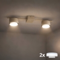 Brilagi - Faretto LED MONO 2xGX53/13W/230V beige