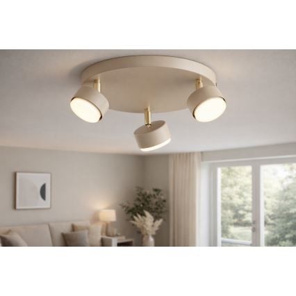 Brilagi - Faretto LED MONO 3xGX53/30W/230V beige/dorato