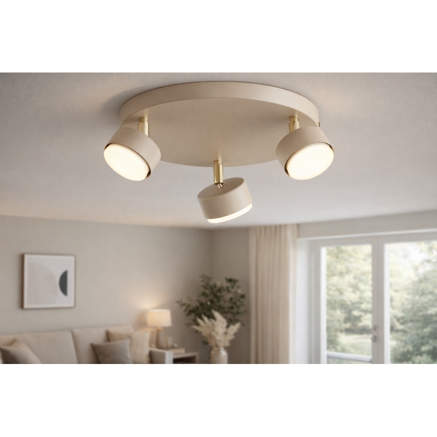 Brilagi - Faretto LED MONO 3xGX53/30W/230V beige/dorato