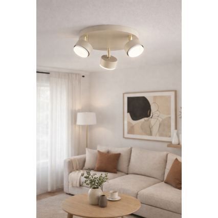 Brilagi - Faretto LED MONO 3xGX53/30W/230V beige/dorato