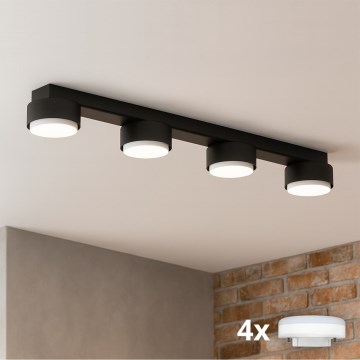 Brilagi - Faretto LED MONO 4xGX53/12W/230V nero