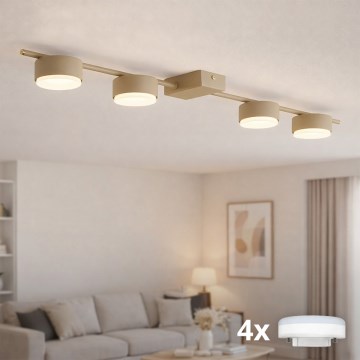 Brilagi - Faretto LED MONO 4xGX53/13W/230V beige