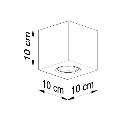 Brilagi -  Faretto LED MURO 1xGU10/7W/230V calcestruzzo