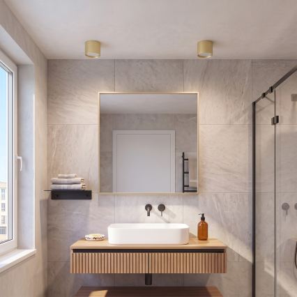 BRILAGI - Faretto LED da bagno SMOOTH 1xGX53/15W/230V 60x82 mm oro IP54