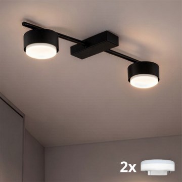 Brilagi - Faretto LED RGB+CCT dimmerabile MONO 2xGX53/14W/230V 2700-6500K Wi-Fi Tuya nero