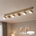 BRILAGI - Faretto LED RGB+CCT dimmerabile MONO 6xGX53/14W/230V 2700-6500K Wi-Fi Tuya beige/oro