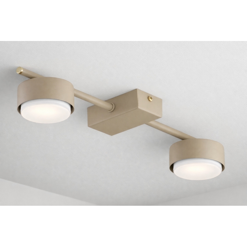 Brilagi - Faretto LED RGB+CCT dimmerabile MONO 2xGX53/14W/230V 2700-6500K Wi-Fi Tuya beige