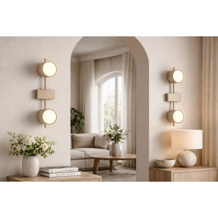 Brilagi - Faretto LED RGB+CCT dimmerabile MONO 2xGX53/14W/230V 2700-6500K Wi-Fi Tuya beige
