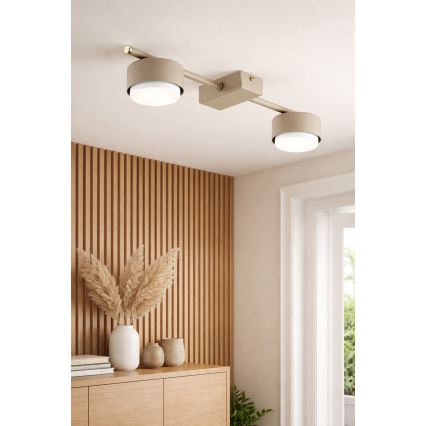 Brilagi - Faretto LED RGB+CCT dimmerabile MONO 2xGX53/14W/230V 2700-6500K Wi-Fi Tuya beige