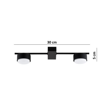 Brilagi - Faretto LED RGB+CCT dimmerabile MONO 2xGX53/14W/230V 2700-6500K Wi-Fi Tuya nero