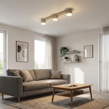 Brilagi - Faretto LED RGB+CCT dimmerabile MONO 3xGX53/14W/230V 2700-6500K Wi-Fi Tuya beige