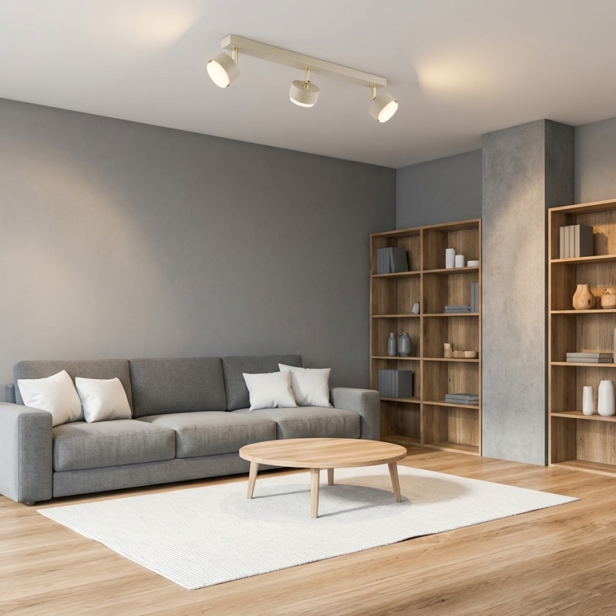 Brilagi - Faretto LED dimmerabile RGB+CCT MONO 3xGX53/14W/230V 2700-6500K Wi-Fi Tuya beige