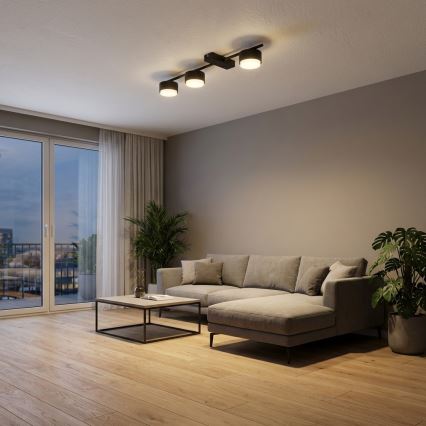 Brilagi - Faretto LED RGB+CCT dimmerabile MONO 3xGX53/14W/230V 2700-6500K Wi-Fi Tuya nero