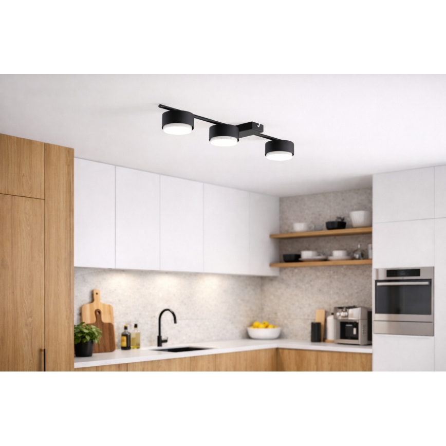 Brilagi - Faretto LED RGB+CCT dimmerabile MONO 3xGX53/14W/230V 2700-6500K Wi-Fi Tuya nero