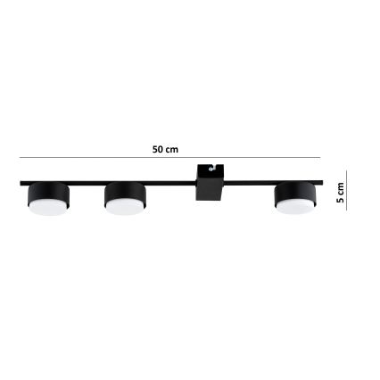 Brilagi - Faretto LED RGB+CCT dimmerabile MONO 3xGX53/14W/230V 2700-6500K Wi-Fi Tuya nero