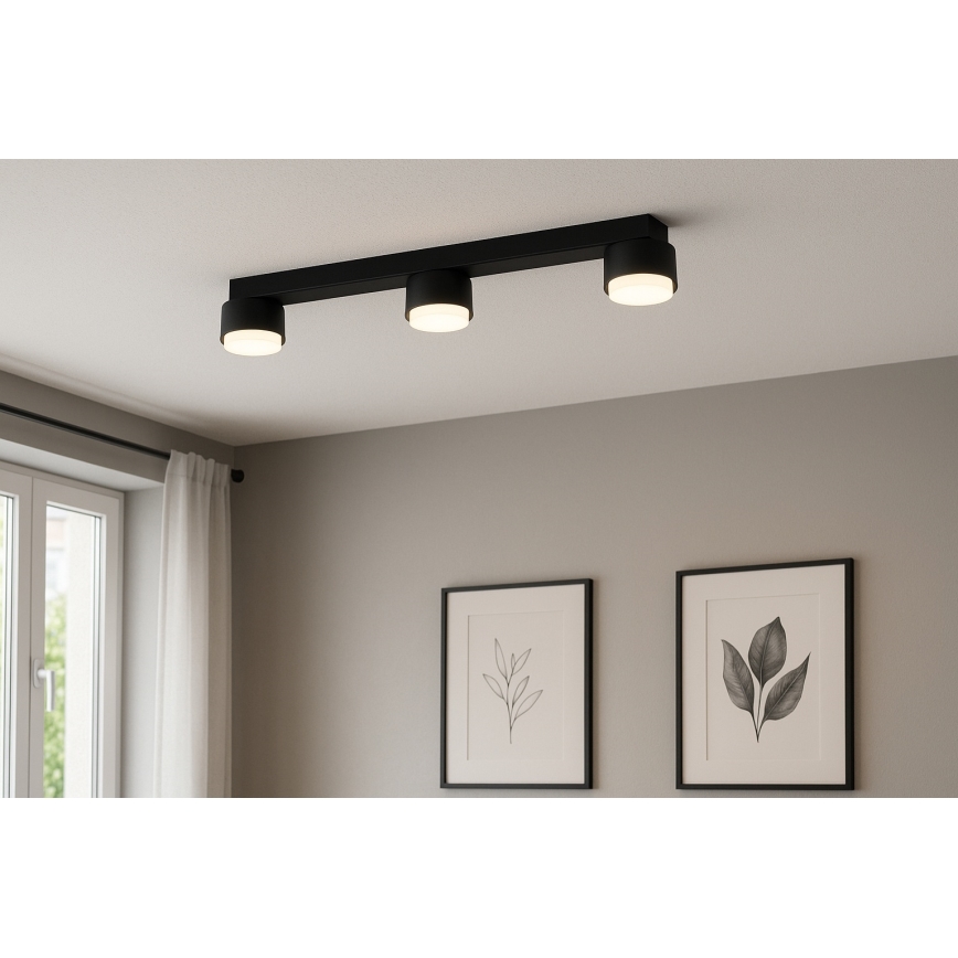 Brilagi - Faretto LED dimmerabile RGB+CCT MONO 3xGX53/14W/230V 2700-6500K Wi-Fi Tuya, nero