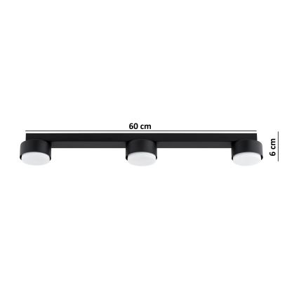 Brilagi - Faretto LED dimmerabile RGB+CCT MONO 3xGX53/14W/230V 2700-6500K Wi-Fi Tuya, nero