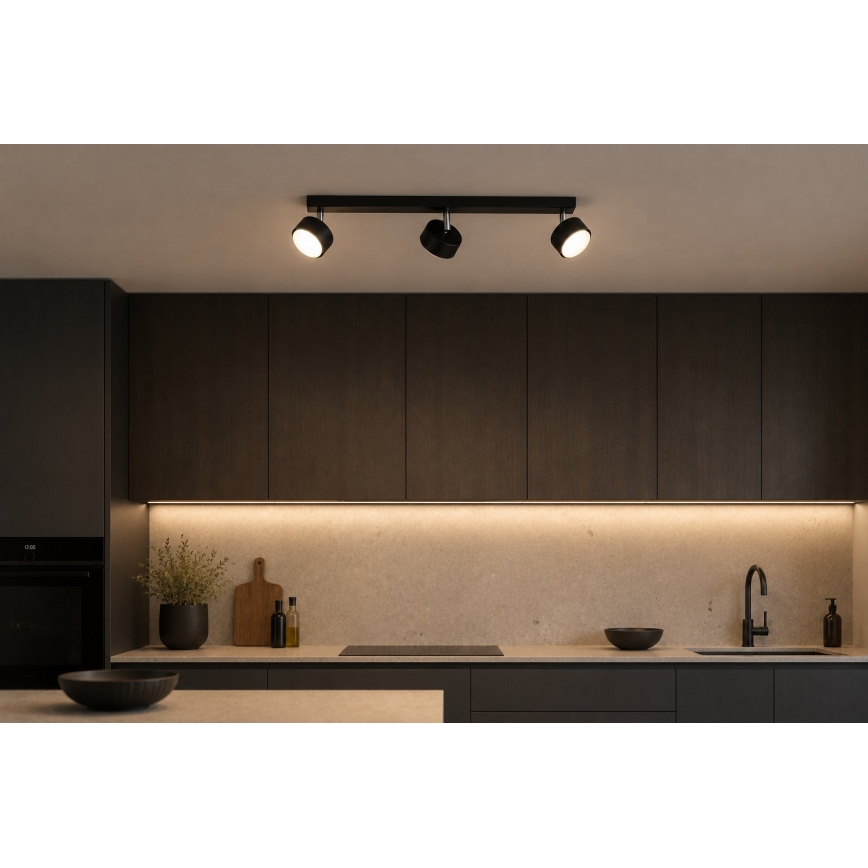 Brilagi - Faretto LED RGB+CCT dimmerabile MONO 3xGX53/14W/230V 2700-6500K Wi-Fi Tuya nero