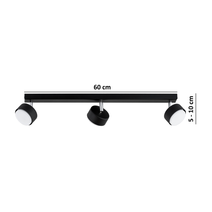 Brilagi - Faretto LED RGB+CCT dimmerabile MONO 3xGX53/14W/230V 2700-6500K Wi-Fi Tuya nero