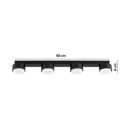 Brilagi - LED RGB+CCT Faretto dimmerabile MONO 4xGX53/14W/230V 2700-6500K Wi-Fi Tuya nero
