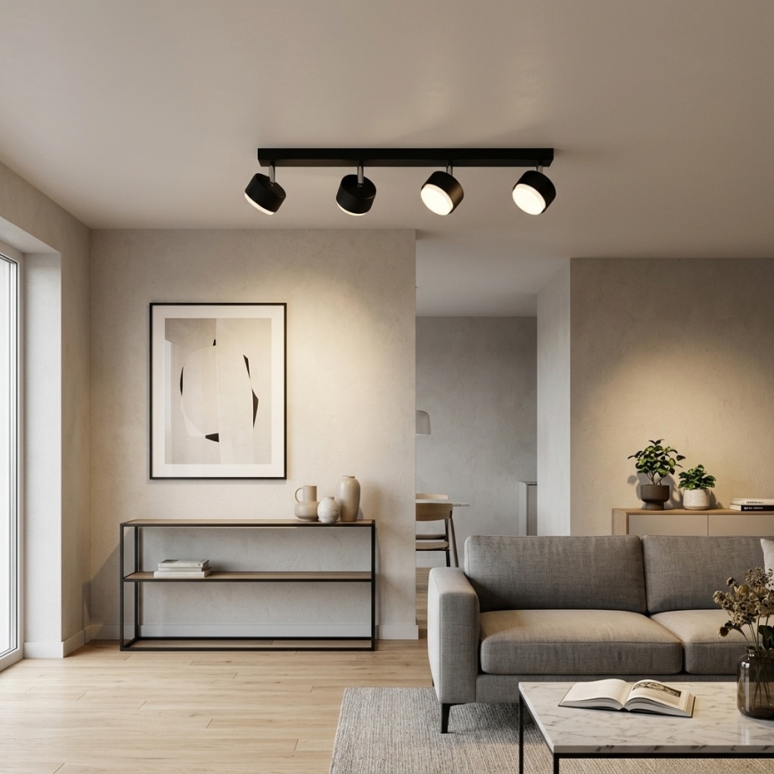 Brilagi - Faretto LED RGB+CCT dimmerabile MONO 4xGX53/14W/230V 2700-6500K Wi-Fi Tuya nero