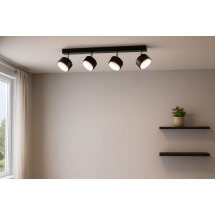 Brilagi - Faretto LED RGB+CCT dimmerabile MONO 4xGX53/14W/230V 2700-6500K Wi-Fi Tuya nero