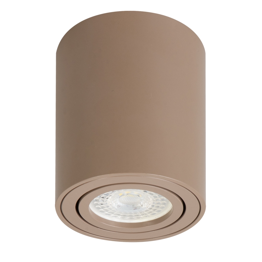Brilagi - Faretto LED RGBW dimmerabile MIA 1xGU10/4,8W/230V 3000K 100x80 mm beige + telecomando
