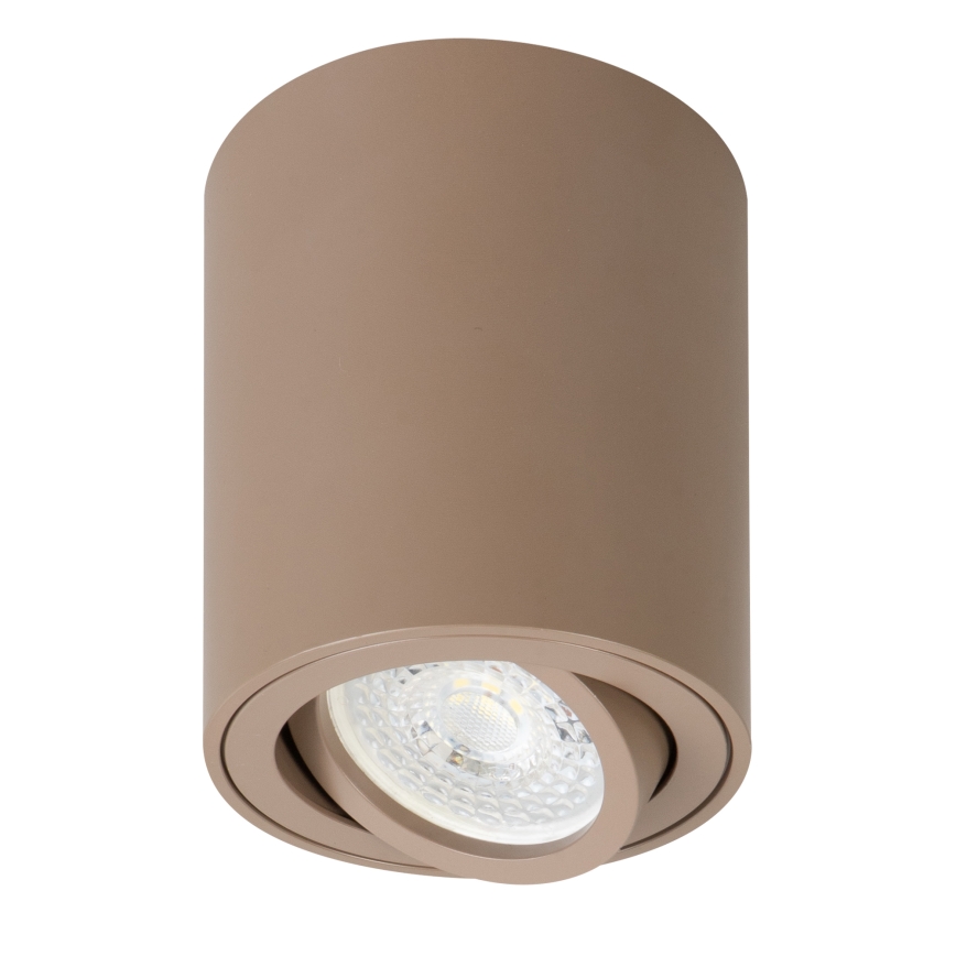 Brilagi - Faretto LED RGBW dimmerabile MIA 1xGU10/4,8W/230V 3000K 100x80 mm beige + telecomando