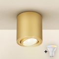 Brilagi - Faretto LED RGBW dimmerabile MIA 1xGU10/4,8W/230V 3000K 84x80 mm oro + telecomando