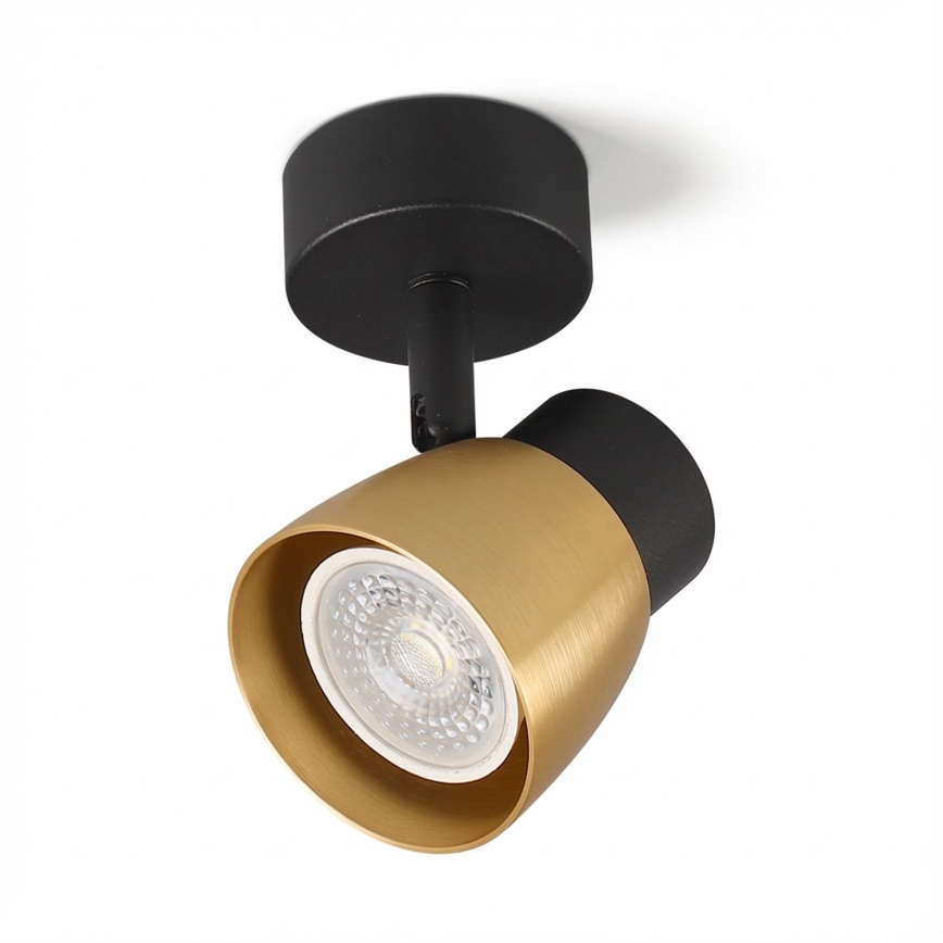 Brilagi - Faretto LED RGBW dimmerabile NUGGET 1xGU10/4,8W/230V nero/oro
