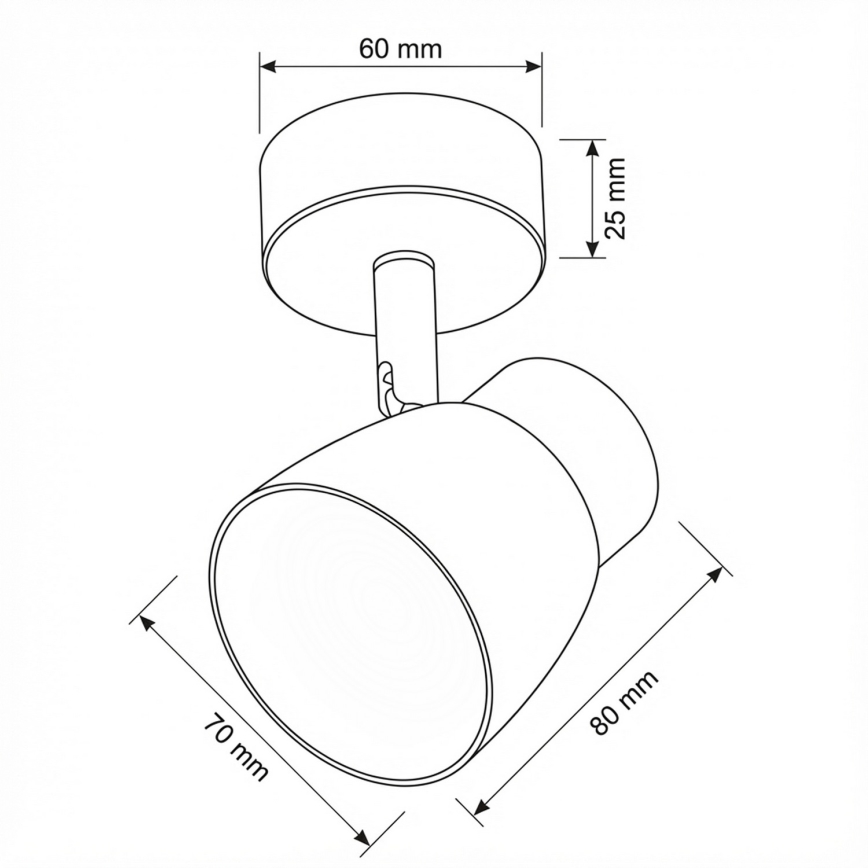 Brilagi - Faretto LED RGBW dimmerabile NUGGET 1xGU10/4,8W/230V nero/oro