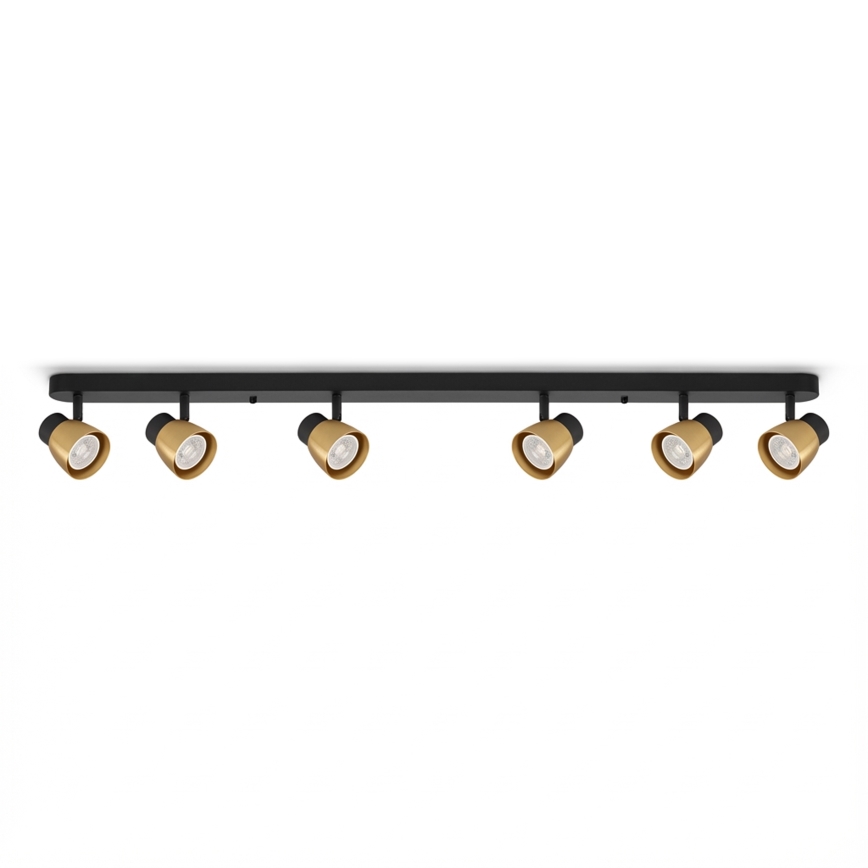 Brilagi - LED RGBW faretto dimmerabile NUGGET 6xGU10/6W/230V 2700-6500K Wi-Fi nero/oro