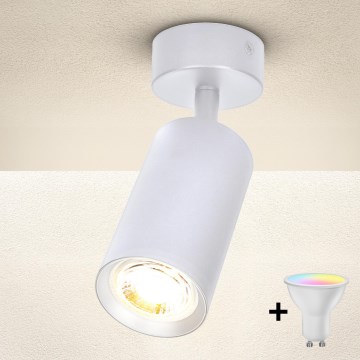 Brilagi - Faretto LED RGBW dimmerabile SELE 1xGU10/4,8W/230V 3000K bianco + telecomando