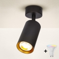 Brilagi - Faretto LED RGBW dimmerabile SELE 1xGU10/4,8W/230V 3000K nero/oro + telecomando