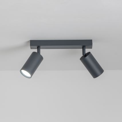 Brilagi - Faretto dimmerabile LED RGBW SELE 2xGU10/4,8W/230V 3000K antracite + telecomando