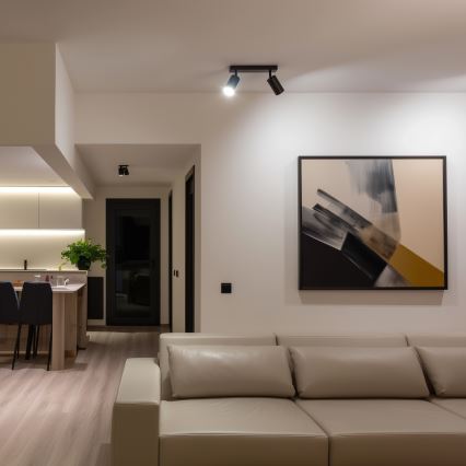 Brilagi - Faretto LED RGBW dimmerabile SELE 2xGU10/4,8W/230V 3000K nero + telecomando
