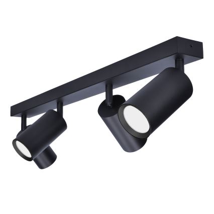 Brilagi - Faretto LED RGBW dimmerabile SELE 4xGU10/4,8W/230V 3000K nero + telecomando