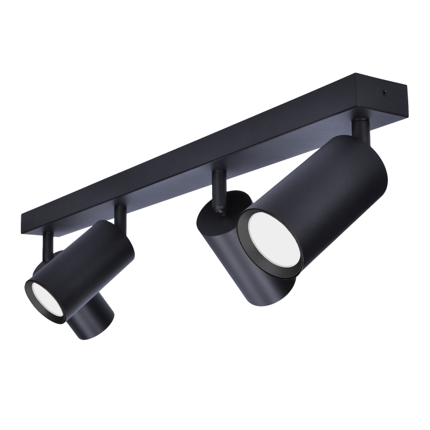 Brilagi - Faretto LED RGBW dimmerabile SELE 4xGU10/4,8W/230V 3000K nero + telecomando
