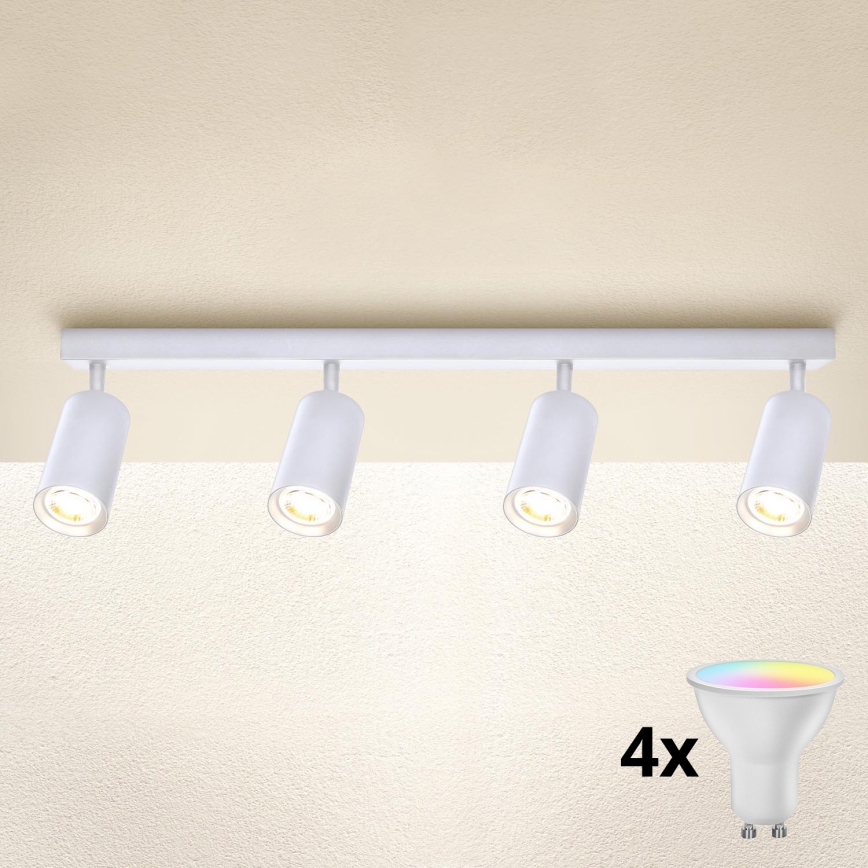 Brilagi - Faretto LED RGBW dimmerabile SELE 4xGU10/6,5W/230V 2700-6500K bianco