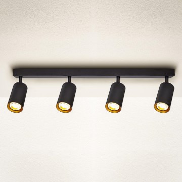 Brilagi - Faretto LED RGBW dimmerabile SELE 4xGU10/6,5W/230V 2700-6500K nero/oro