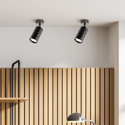 Brilagi - Faretto LED RGBW dimmerabile SELE DIAMANT 1xGU10/4,8W/230V 3000K nero + telecomando