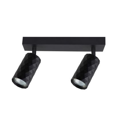 Brilagi - Faretto LED RGBW dimmerabile SELE DIAMANT 2xGU10/4,8W/230V 3000K nero + telecomando