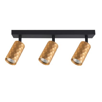 Brilagi - Faretto LED RGBW dimmerabile SELE DIAMANT 3xGU10/6W/230V 3000K dorato + telecomando